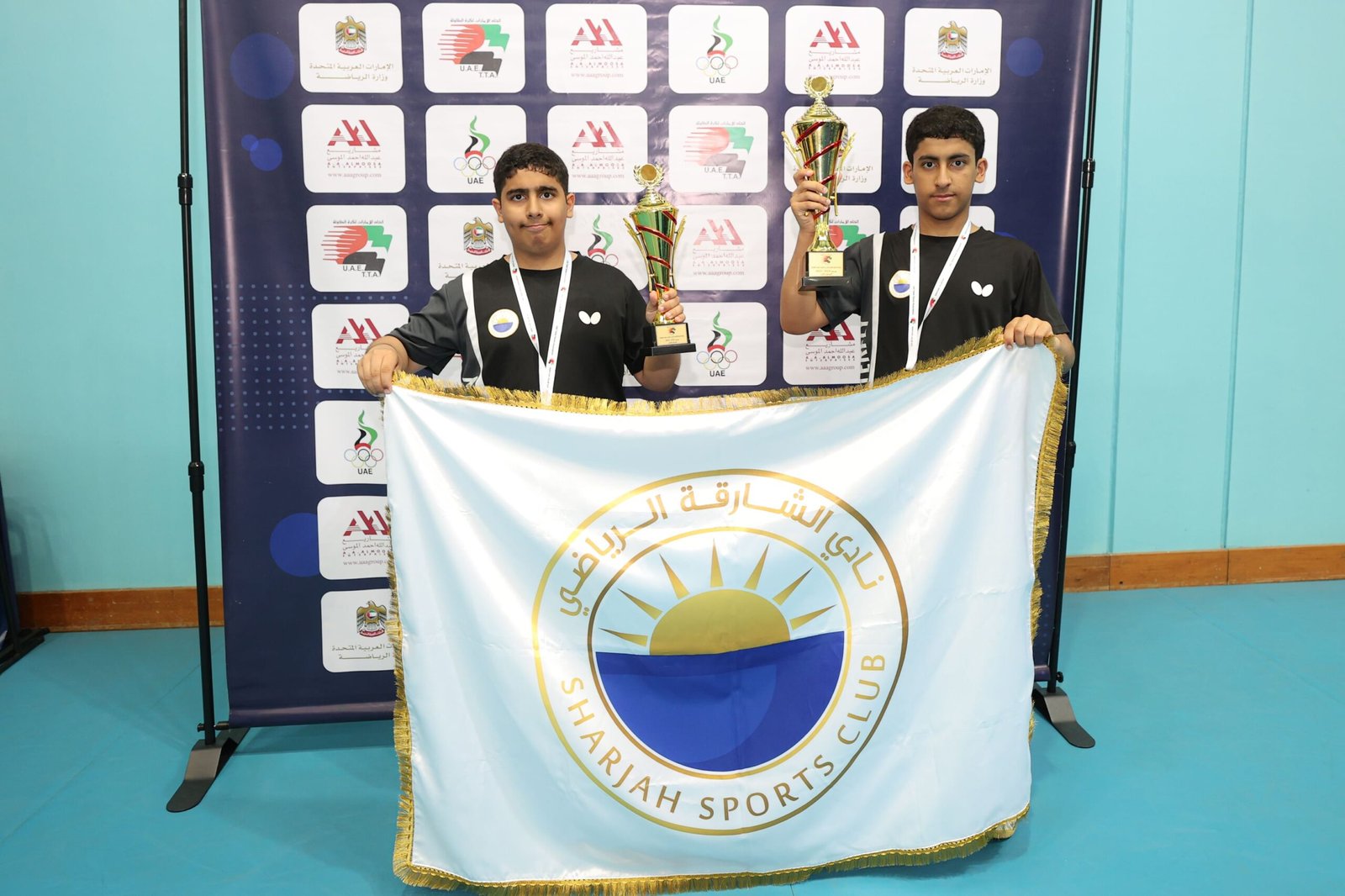 الشارقة يتوج ببطولة الدولة لكرة الطاولة للشباب