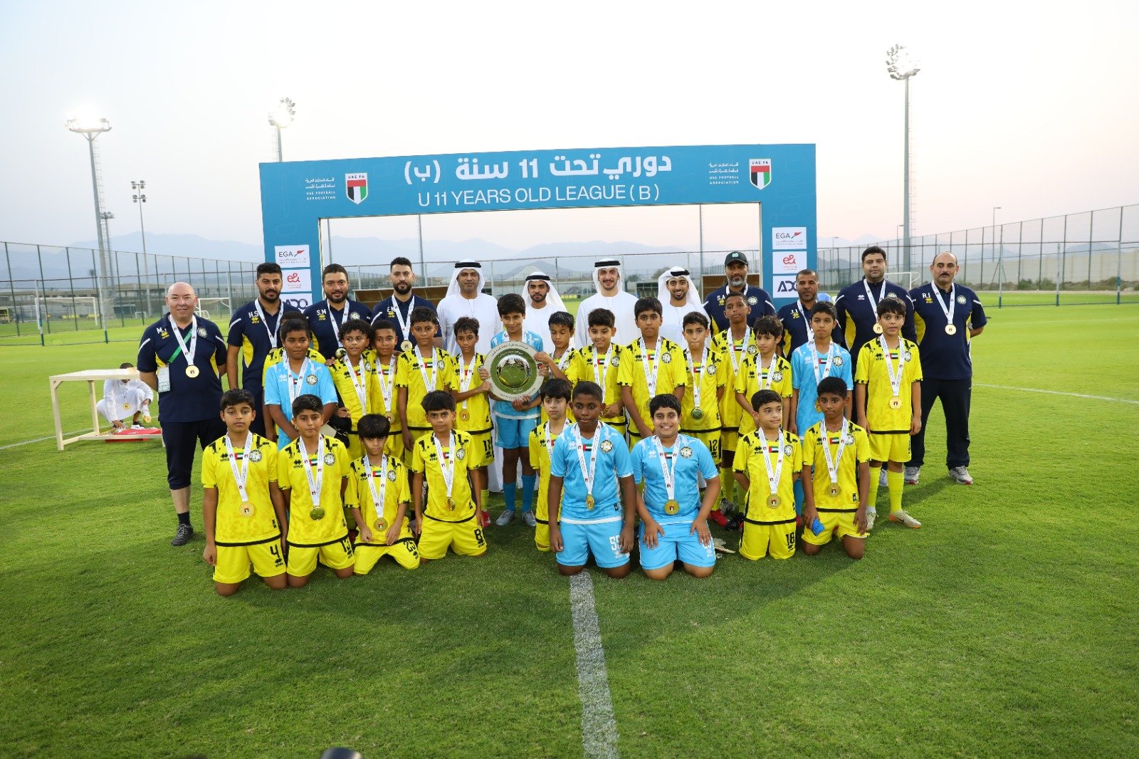 كلباء بطلًا لمسابقة دوري تحت 11 سنة (ب)