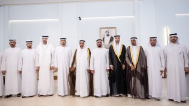 سيف بن زايد يحضر أفراح الجابر والسويدي