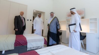حاكم الشارقة يفتتح المجمع السكني في جامعة خورفكان