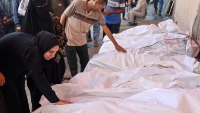 استشهاد عشرات الفلسطينيين في قصف إسرائيلي على غزة