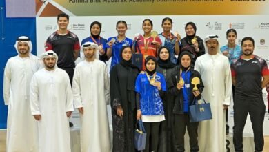 بطولة أكاديمية فاطمة بنت مبارك للريشة الطائرة تختتم منافساتها