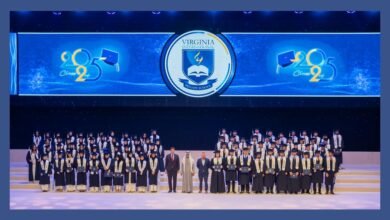 نهيان بن مبارك يشهد حفل تخريج طلاب الصف الـ12 من مدرسة "فرجينيا الدولية"