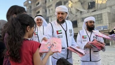 وفد هيئة الأعمال الخيرية العالمية ينفذ مشاريع خيرية في سوريا