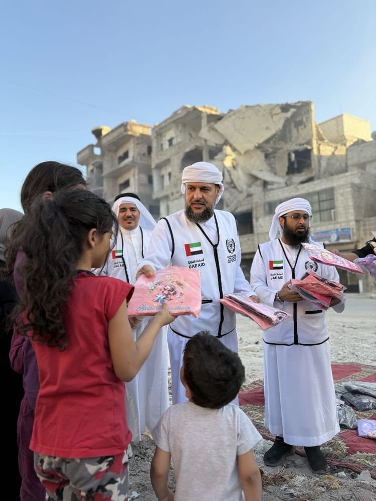 وفد هيئة الأعمال الخيرية العالمية ينفذ مشاريع خيرية في سوريا