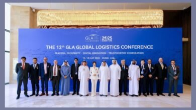 سالم بن سلطان القاسمي يشهد انطلاق مؤتمر "GLA" اللوجستي بدبي