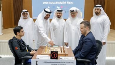 3 لاعبين يتقاسمون صدارة "دولية الشارقة لأساتذة الشطرنج"
