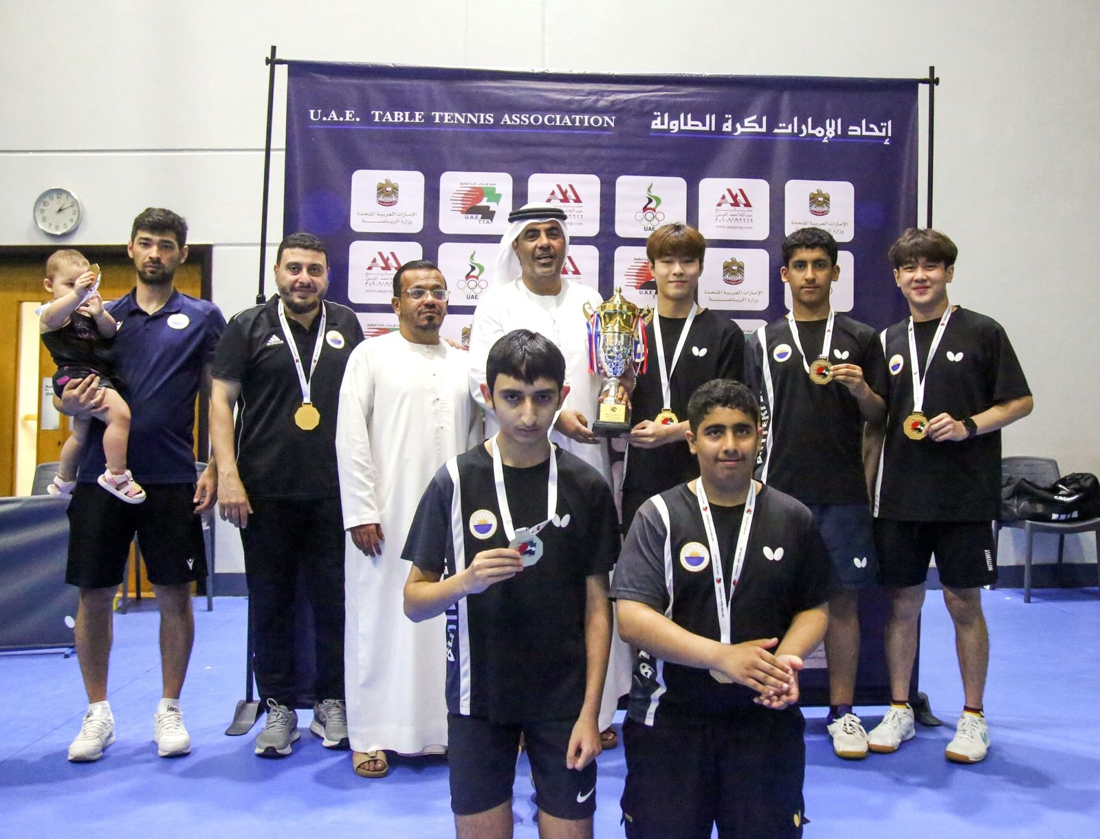 الشارقة يتوج بطلاً للدوري الذهبي لكرة الطاولة للناشئين