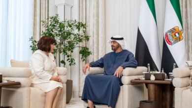 رئيس الدولة يستقبل رئيسة الجمعية الوطنية في أذربيجان