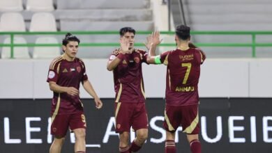 فوز الوحدة على دبا الحصن في دوري أدنوك للمحترفين