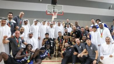 النصر بطلا لكأس الإمارات لكرة السلة