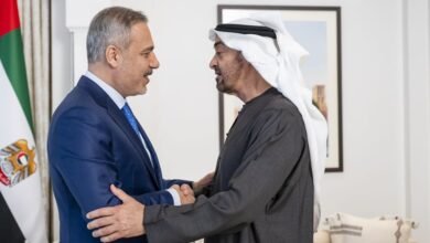 رئيس الدولة يستقبل وزير الخارجية التركي