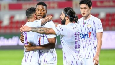 فوز العين على الشارقة في دوري أدنوك للمحترفين