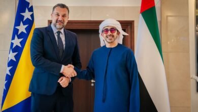 عبدالله بن زايد يستقبل وزير خارجية البوسنة والهرسك