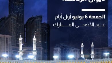 ديوان الرئاسة: الجمعة 6 يونيو أول أيام عيد الأضحى المبارك