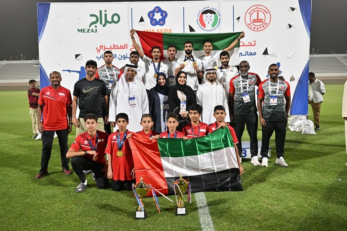 منتخب الإمارات يحصد 7 ميداليات ببطولة" غرب آسيا" للخماسي الحديث