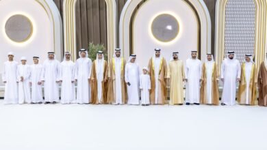 محمد بن راشد يحضر أفراح آل مكتوم