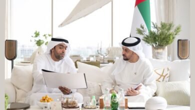 حمدان بن زايد يستقبل وفداً من دائرة الصحة ويطلع على أبرز المبادرات الصحية في منطقة الظفرة