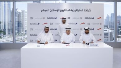 حمدان بن محمد يشهد توقيع اتفاقية تنفيذ مشاريع الإسكان الميسر