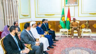 شخبوط بن نهيان آل نهيان يلتقي رئيس المرحلة الانتقالية في بوركينا فاسو