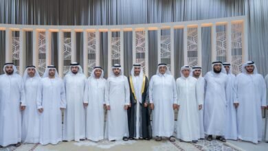 حمدان بن محمد يحضر أفراح تريم والطنيجي