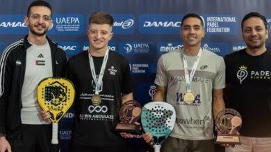ختام منافسات بطولة داماك أبوظبي الدولية للبادل