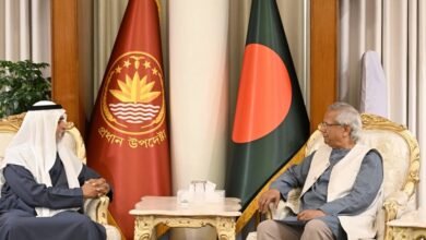 كبير المستشارين في الحكومة المؤقتة ببنغلاديش يستقبل نهيان بن مبارك