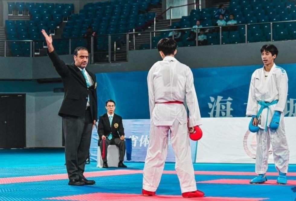 الزعابي يدير منافسات الكاراتيه في "الألعاب العالمية" بالصين