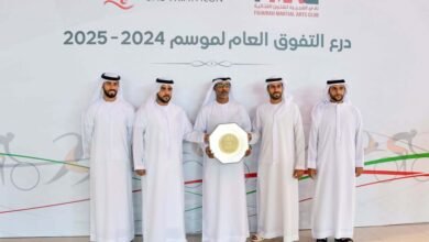 نادي الفجيرة للفنون القتالية يُتوج بدرع التفوق العام لرياضة الترايثلون لموسم 2024 و 2025