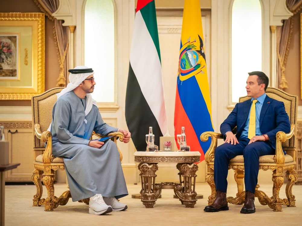 عبدالله بن زايد ورئيس الإكوادور يبحثان تعزيز علاقات التعاون بين البلدين 1 عبدالله بن زايد ورئيس الإكوادور يبحثان تعزيز علاقات التعاون بين البلدين