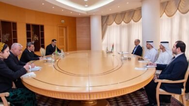 سفير الإمارات يلتقي نائب رئيس مجلس وزراء تركمانستان ورئيس هيئة النقل والاتصالات التركمانية
