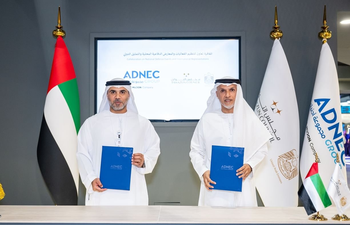 تعاون بين "مجلس التوازن" ومجموعة أدنيك لتنظيم المعارض والمؤتمرات الدفاعية وتمثيل الإمارات دوليا 1 تعاون بين "مجلس التوازن" ومجموعة أدنيك لتنظيم المعارض والمؤتمرات الدفاعية وتمثيل الإمارات دوليا