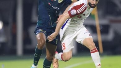 فوز الشارقة على خورفكان في دوري أدنوك للمحترفين