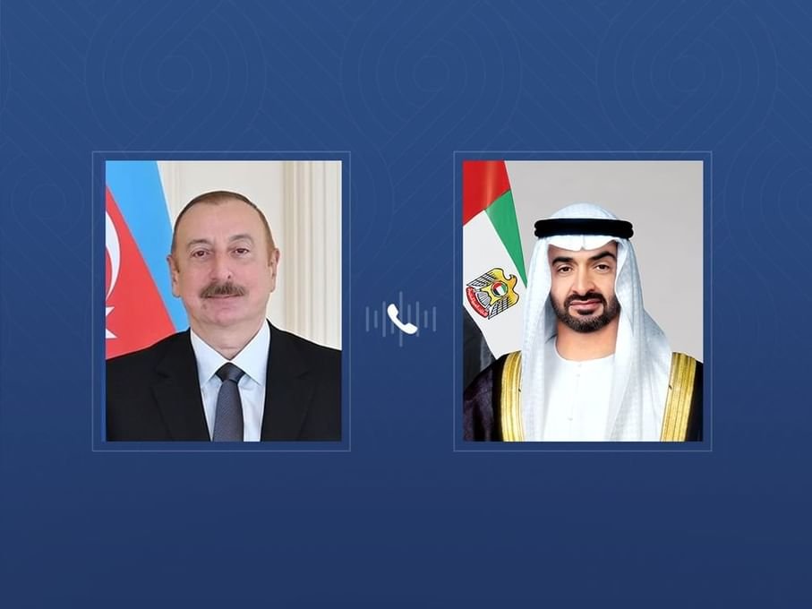 رئيس الدولة يتلقى اتصالا هاتفيا من رئيس أذربيجان 1 رئيس الدولة يتلقى اتصالا هاتفيا من رئيس أذربيجان