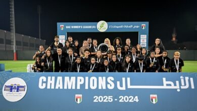 تتويج نادي أبوظبي وناشئات الإمارات بدوري السيدات للمستويين الأول والثاني
