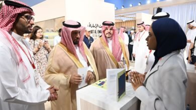 وفد سعودي يزور جناح الإمارات بمعرض بكين الدولي للكتاب