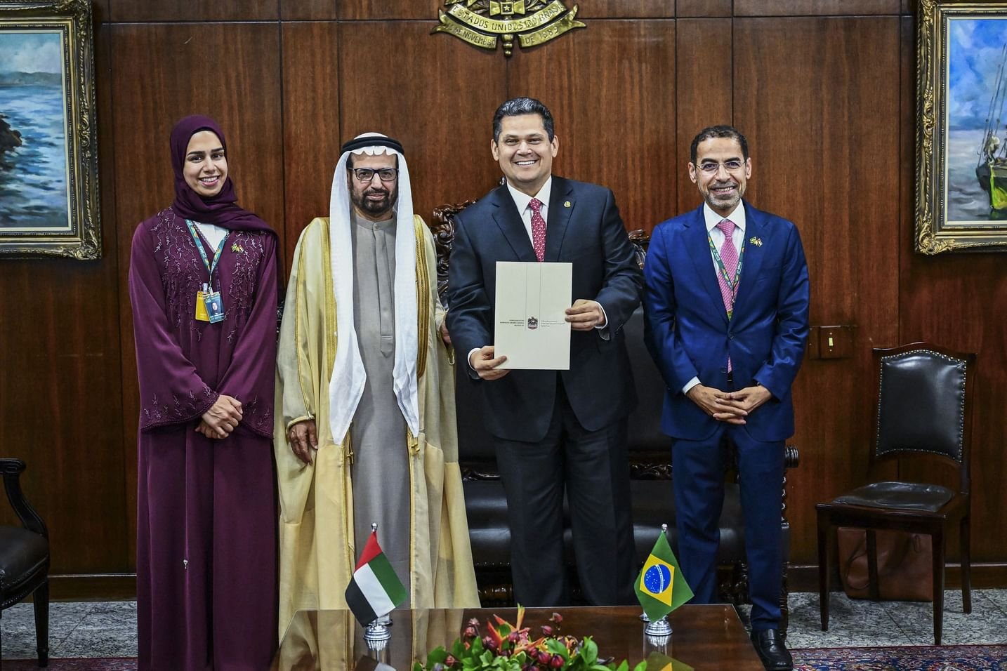 علي النعيمي يبحث التعاون مع البرلمانين البرازيلي والبيلاروسي