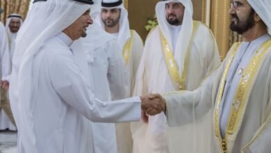 محمد بن راشد يستقبل المهنئين بعيد الأضحى المبارك