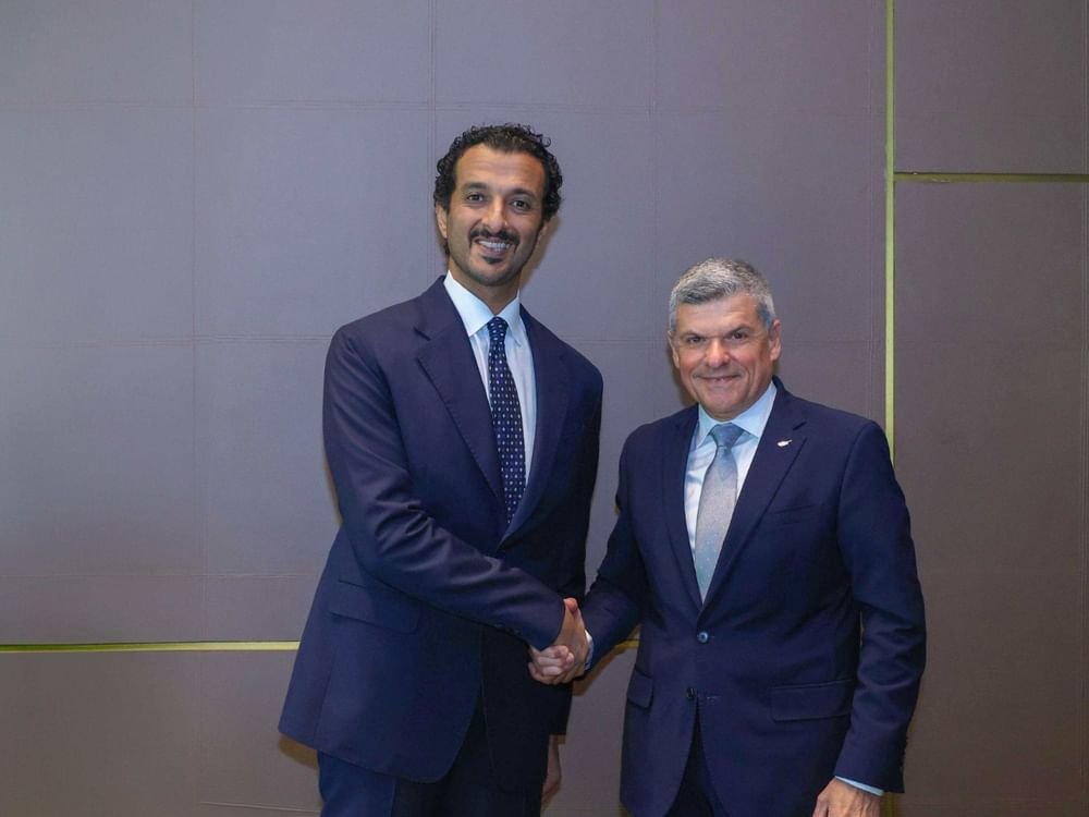 ابن طوق يبحث مع وزراء من قبرص واليونان تعزيز التعاون المشترك في المجالات الاقتصادية والسياحية 1 ابن طوق يبحث مع وزراء من قبرص واليونان تعزيز التعاون المشترك في المجالات الاقتصادية والسياحية