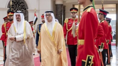 منصور بن زايد يغادر الكويت في ختام زيارته الرسمية