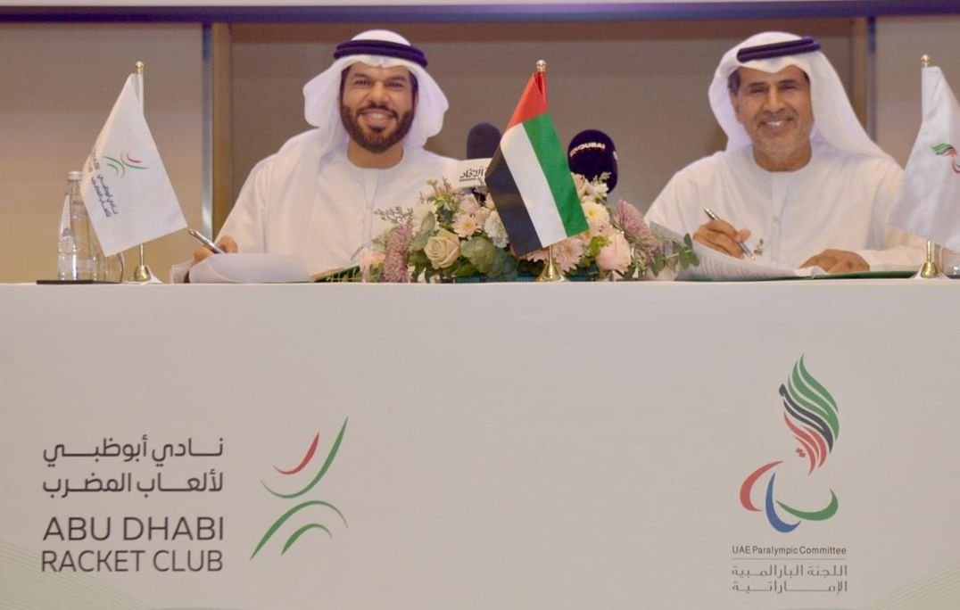 البارالمبية الوطنية وأبوظبي لألعاب المضرب يوقعان مذكرة تفاهم