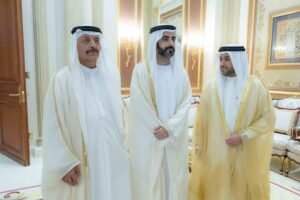 حاكم الشارقة يستقبل المهنئين بعيد الأضحى المبارك في قصر البديع العامر