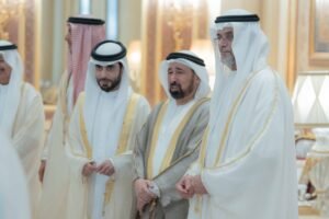 حاكم الشارقة يستقبل المهنئين بعيد الأضحى المبارك في قصر البديع العامر