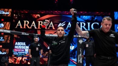 الفلسطيني عبدول حسين يتوج بالنزال الرئيسي لبطولة محاربي الإمارات