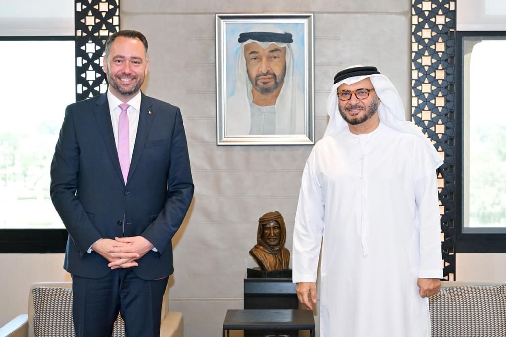 أنور قرقاش يلتقي نائب رئيس الوزراء وزير الخارجية البلجيكي 1 أنور قرقاش يلتقي نائب رئيس الوزراء وزير الخارجية البلجيكي