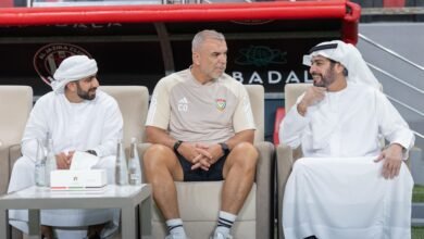 حمدان بن مبارك يؤكد ثقته بعناصر المنتخب ويطالبهم بأفضل أداء أمام منتخب أوزبكستان