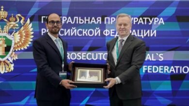 "النيابة العامة" تشارك في حلقة نقاشية نظمتها النيابة العامة في روسيا