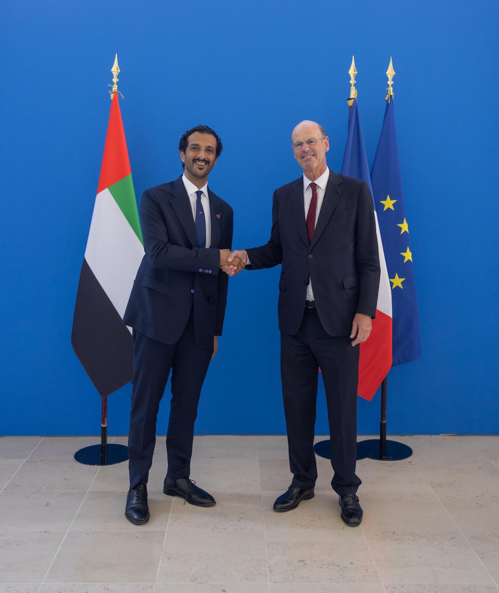 الإمارات وفرنسا تبحثان تنمية الشراكة الاقتصادية وتعزيز التعاون في مجالات الاقتصاد الجديد