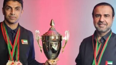 "ذهبية" للإمارات في زوجي السنوكر بكأس الاتحاد العربي بالمغرب