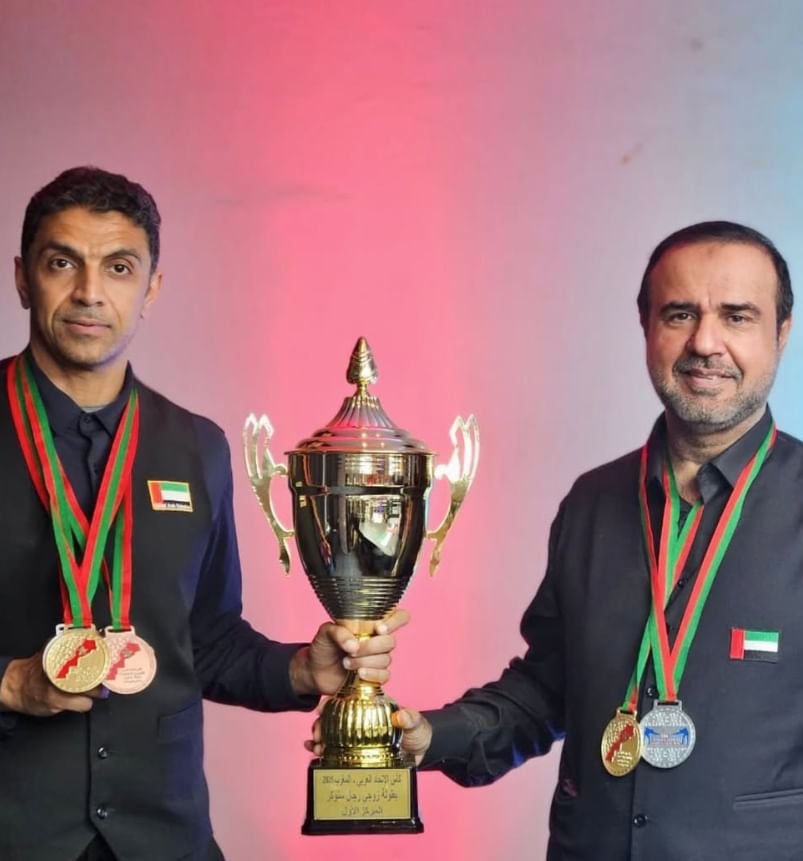"ذهبية" للإمارات في زوجي السنوكر بكأس الاتحاد العربي بالمغرب 1 "ذهبية" للإمارات في زوجي السنوكر بكأس الاتحاد العربي بالمغرب